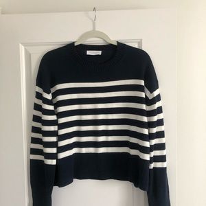Everlane navy stripe sweater